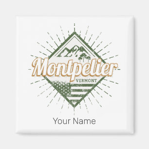 Montpelier Vermont City United Staaten Vintag USA Magnet