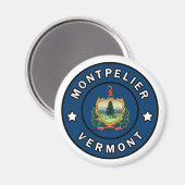 Montpelier Vermont Magnet (Vorderseite/Rückseite)