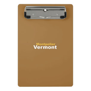 Montpelier, Vermont Mini Clipboard Klemmbrett
