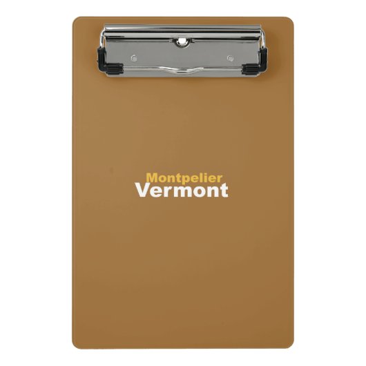 Montpelier, Vermont Mini Clipboard Klemmbrett (Vorderseite)