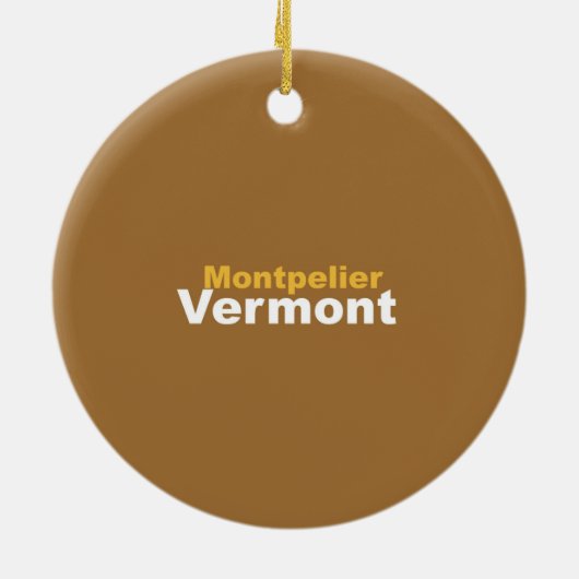 Montpelier, Vermont Ornament (Hinten)