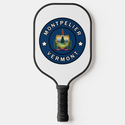 Montpelier Vermont Pickleball Schläger (Vorderseite)