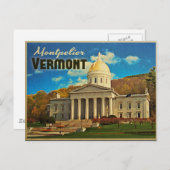 Montpelier Vermont Postkarte (Vorne/Hinten)