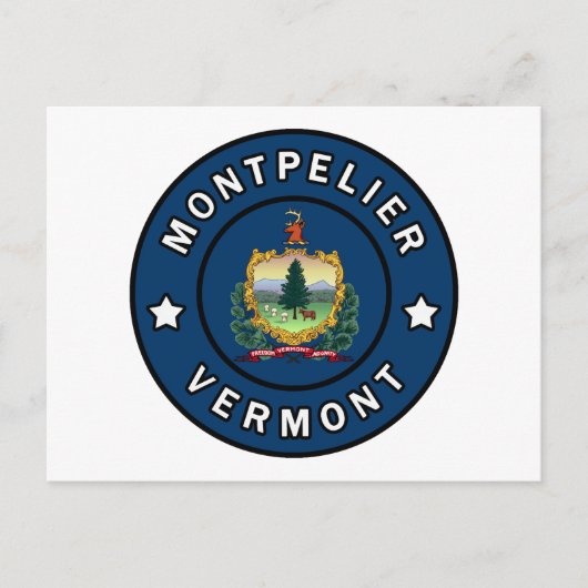 Montpelier Vermont Postkarte (Vorderseite)