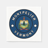 Montpelier Vermont Serviette (Vorderseite)