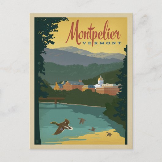 Montpelier, VT Postkarte (Vorderseite)
