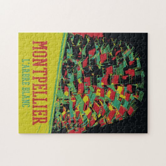 Montpellier Architecture Illusion Frankreich Puzzle (Horizontal)