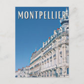Montpellier Foto Vintage Postkarte (Vorderseite)