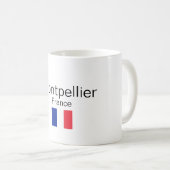 Montpellier, Frankreich Kaffeetasse (VorderseiteRechts)