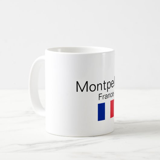 Montpellier, Frankreich Kaffeetasse (Vorderseite Links)