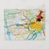 Montpellier, Frankreich Postkarte (Vorderseite)