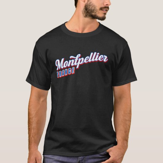 Montpellier Frankreich T-Shirt (Vorderseite)