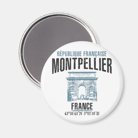 Montpellier Magnet (Vorderseite/Rückseite)