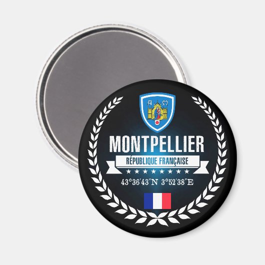 Montpellier Magnet (Vorderseite/Rückseite)