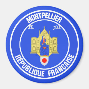 Montpellier RundEmblem Magnet