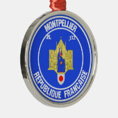 Montpellier RundEmblem Ornament Aus Metall (Rechts)