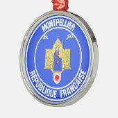 Montpellier RundEmblem Ornament Aus Metall (Links)