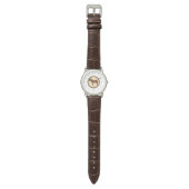 Montre classique GEEKLEY marron & beige Armbanduhr (Flach)