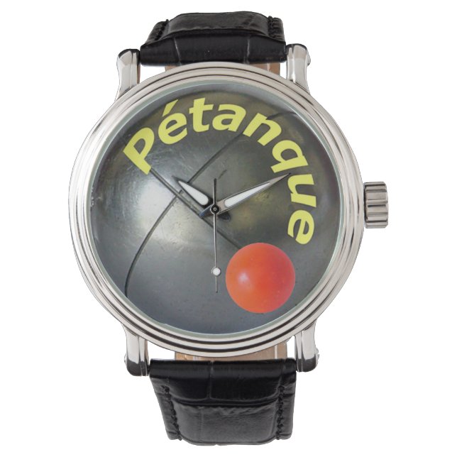 Montre de Petanque Armbanduhr (Vorderseite)
