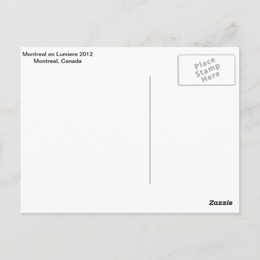 Montrea, Kanada Postkarte (Rückseite)