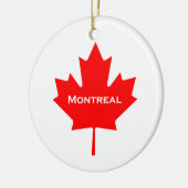 Montreal-Ahornblatt Keramik Ornament (Links)