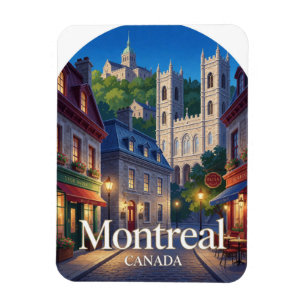 Montreal Alt-Québec-Architektur Reise Magnet