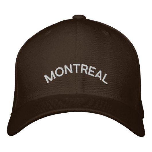 Montreal Baseball Cap bestickt Kanada Cap Bestickte Kappe (Vorderseite)