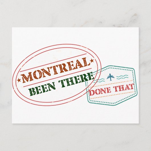 Montreal Been dort getan, dass Postkarte (Vorderseite)