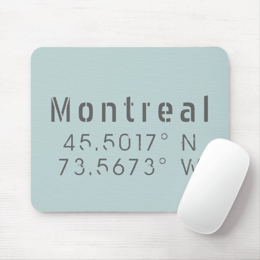 Montreal Breitengrad Mousepad (Mit Mouse)