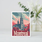 Montreal Canada Art vintage Travel Postkarte (Stehend Vorderseite)