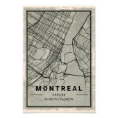 Montreal canada map print poster canvas (Vorne)