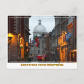 Montréal Canada Old Town at Dusk Postkarte (Vorderseite)