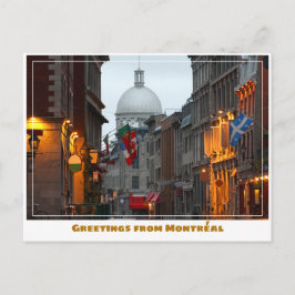 Montréal Canada Old Town at Dusk Postkarte