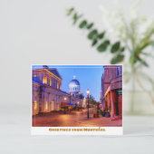 Montréal Canada Old Town Modern Postkarte (Stehend Vorderseite)