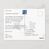 Montréal Canada Port & Skyline Modern Postkarte (Rückseite)