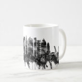 Montreal Canada Skyline BW Kaffeetasse (VorderseiteRechts)