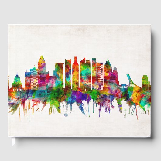 Montreal Canada Skyline Gästebuch (Vorderseite)