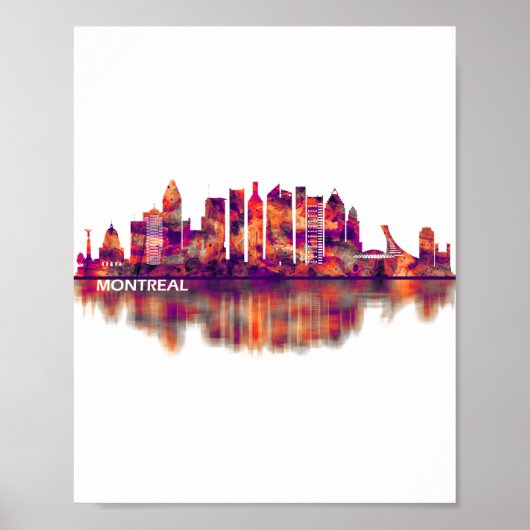 Montreal Canada Skyline Poster (Vorne)