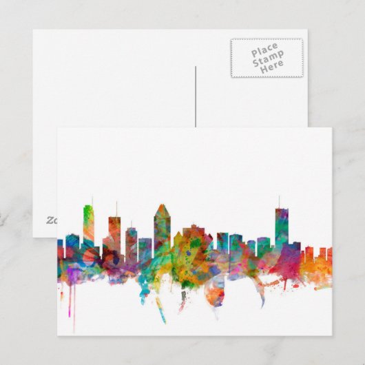 Montreal Canada Skyline Postkarte (Vorne/Hinten)