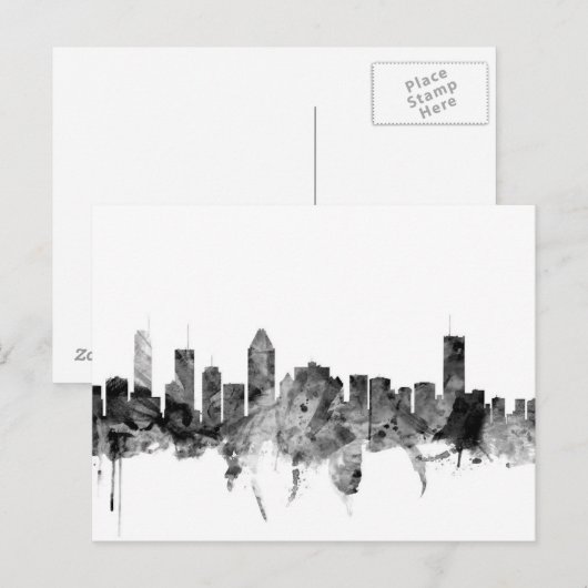 Montreal Canada Skyline Postkarte (Vorne/Hinten)