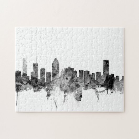Montreal Canada Skyline Puzzle (Horizontal)