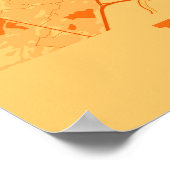 Montreal - Canada Sunset City Map Poster (Ecke)