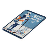 Montreal Canada Vintage Travel Poster Magnet (Linke Seite)