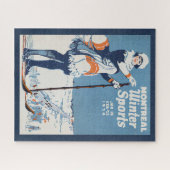 Montreal Canada Vintage Travel Poster Puzzle (Horizontal)