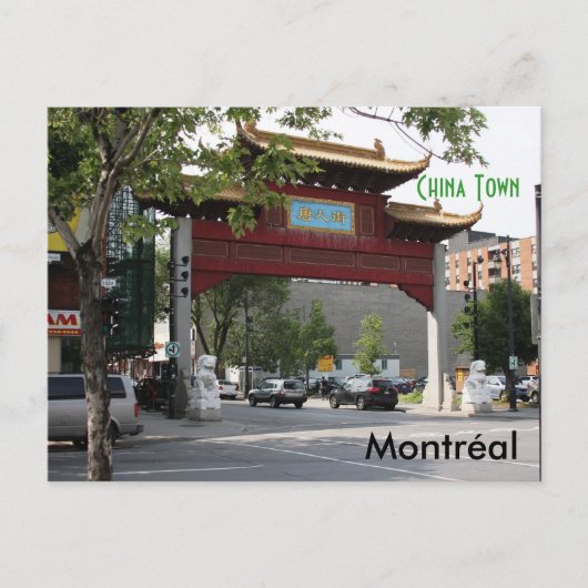 Montreal China Town Postcard Postkarte (Vorderseite)