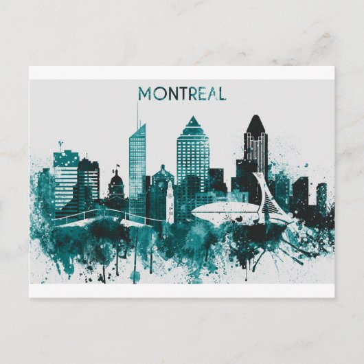 Montreal City Skyline Postkarte (Vorderseite)
