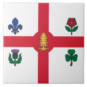Montreal Flag on Tile Fliese (Vorderseite)