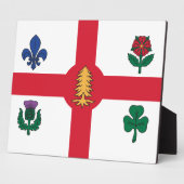 Montreal-Flaggenplakette Fotoplatte (Seite)
