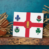 Montreal-Flaggenplakette Fotoplatte (Seite)