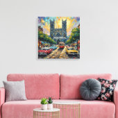 Montreal Gotische Straßenbahn Kathedrale Leinwand (Insitu (Wohnzimmer))